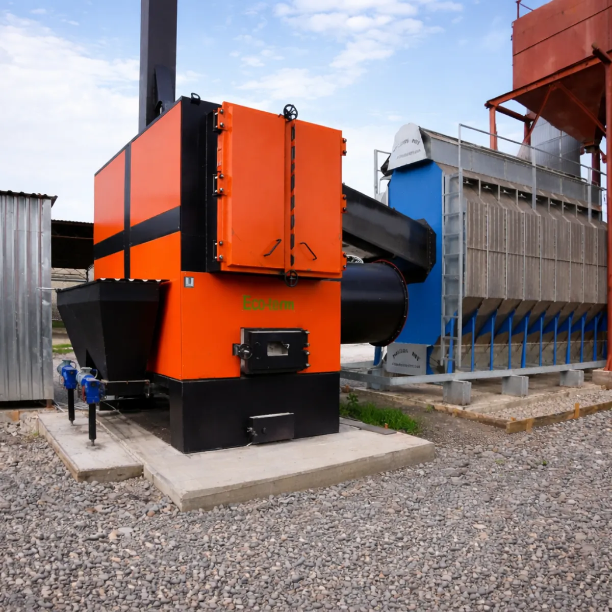 Greenfield grain-drying complex with a heat generator in Illintsi